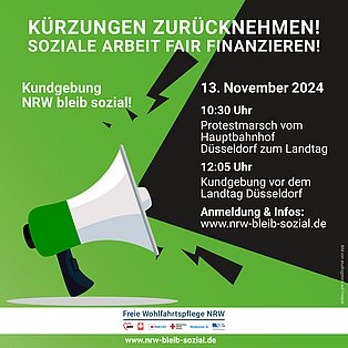 Plakt zur Kundgebung am 13. November